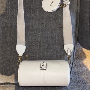 Furla Off White Dafne Mini Crossbody Bag